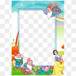 Transparent Kids Png Photo Frame With Snow-white And - Snow White And The Seven Dwarfs Frame Clipart