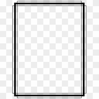1746 X 2292 16 - Simple Black And White Border Clipart
