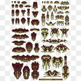 Spaceships Opengameart Org Preview - Top Down Alien Sprites Clipart