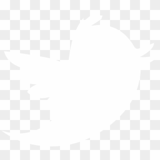 Twitter Png White - White Twitter Logo No Background Clipart