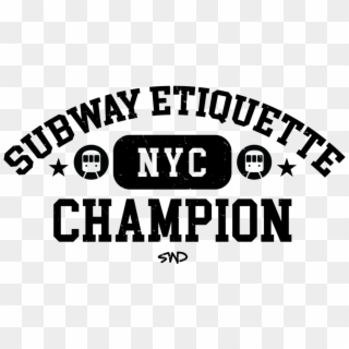 Men's "subway Etiquette Champion" Tri Blend Short Sleeve - Graphics Clipart