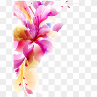 Png Flowers Vectors - Colorful Flower Vector Png Clipart