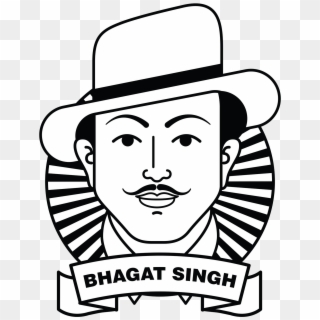Bhagat Singh Printed T Shirt Online - Bhagat Singh Image Cartoon Clipart