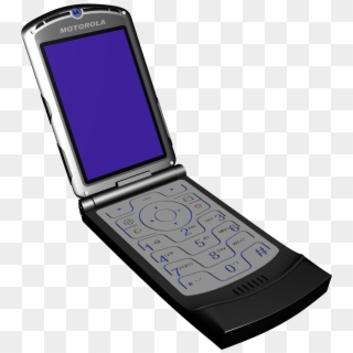 Motorola V3 Phone Png Clipart - Feature Phone Transparent Png