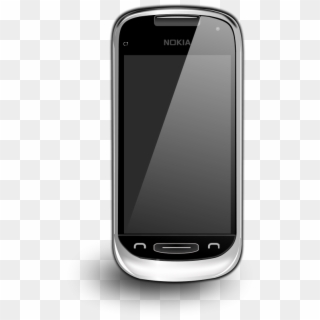 Black Nokia C7 Phone Clipart