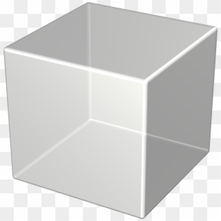 3d Silver Cube - 3d Transparent Cube Png Clipart