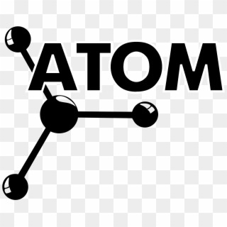Atom Logo Black And White - Atom Logo Clipart