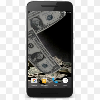 Falling Money Live Wallpaper - Smartphone Clipart