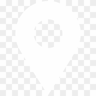 White Transparent Location Pin Gps Maps Visitor Information - Johns Hopkins Logo White Clipart