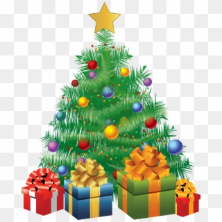 Christian Christmas Png Images - Animated Christmas Tree With Gifts Clipart