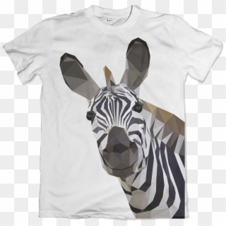 Low Poly Zebra T-shirt Designs Clipart