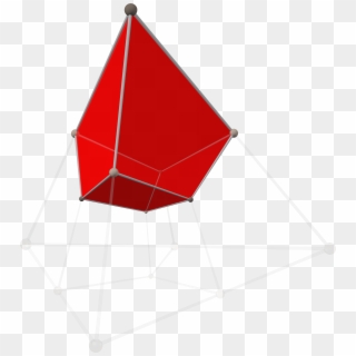 Tesseract Tetrahedron Shadow With Alternating Vertex - Triangle Clipart