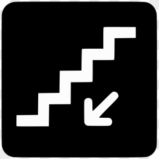Aiga Stairs Down Inv - Staircase Icon Vector Clipart