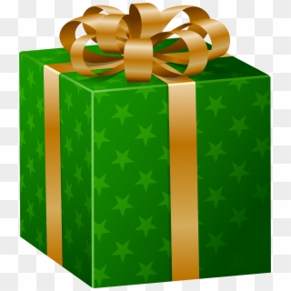 Green Gift Box Png Clip Art Image - Christmas Gift Box Green Transparent Png