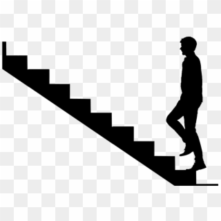 Stairs Png Background Image - Person Walking Up Stairs Silhouette Clipart