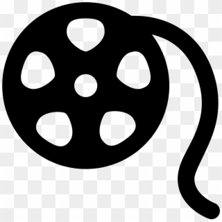 Movie Reel Icon Png - Film Reel Icon Black And White Clipart