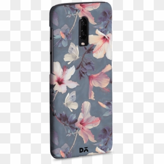 Dailyobjects Butterflies And Hibiscus Flowers Case - Mobile Design Back Cover One Plus 3 Clipart