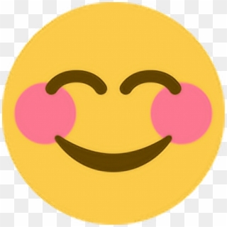 Blush Emoticon Text - Blush Happy Emoji Clipart