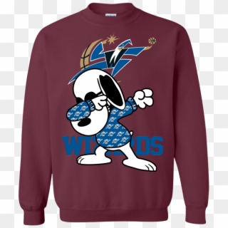 Washington Wizards Snoopy Dabbing Shirts Sweatshirts - Sweater Clipart