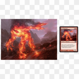 01 Of - Magic The Gathering Fire Elemental Clipart