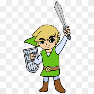 Drawing Link Castle - Drawings Of Zelda Characters Clipart