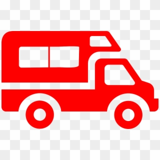 Red Van Big Transport Vehicle Png Image - Aire De Camping Car Clipart