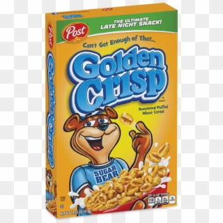 Post Golden Crisp Cereal Box - Golden Crisp Cereal Clipart