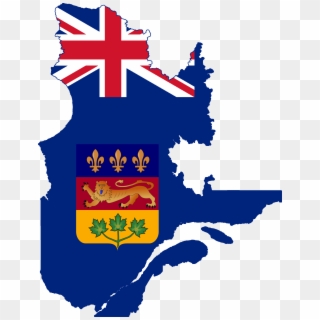 Flag Map Of Quebec - Saint Helena Ascension And Tristan Da Cunha Flag Clipart