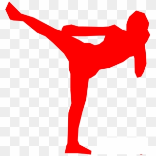 Kickboxer Silhouette Fighter Png Image - Logo De Kick Boxing Clipart