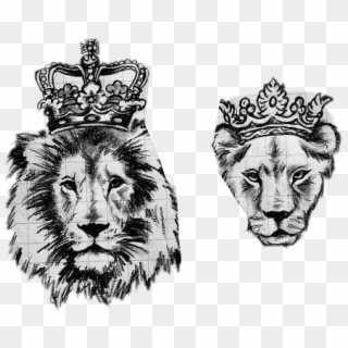 Download Free Png Download Lion Tattoo Designs Png Images Background Lion With Crown Tattoo Designs Clipart 919967 Pikpng