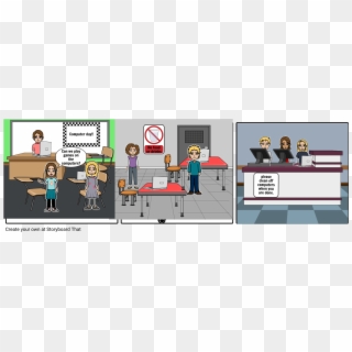 Save Computer Classroom - Cartoon Clipart