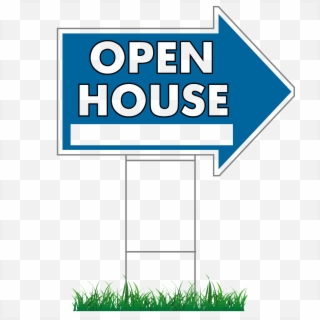 17" X 23" Open House Directional Arrow Signs & Stakes - University Open House Poster Clipart