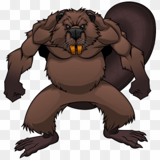 Wood Badge Course Beaver Cartoon Standing With Arms - Wood Badge Critters Tough Clipart