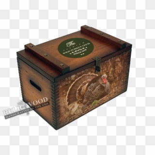 Wild Turkey Club Ammo Box - Wooden Wildlife Ammo Boxes Clipart