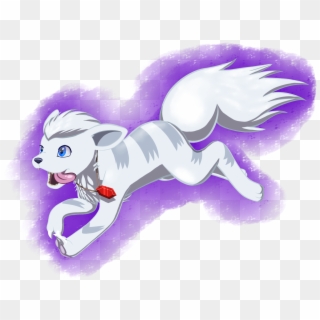 Snowcrystal The White Growlithe From The Pokemon Fanfic - Cartoon Clipart