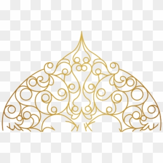 #mandala #swirls #design #pattern #paisley #gold #decor - Gold Design Line Png Clipart