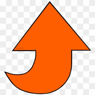 Orange Arrow - Crescent Clipart
