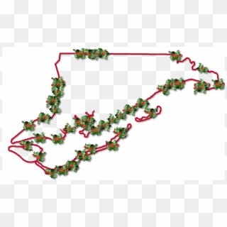 A Map Of Franklin With A Red Outline, Inner Drop Shadow, - Christmas Tree Clipart