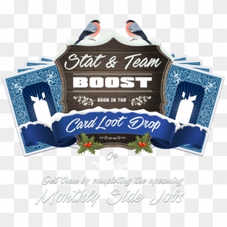 Stats & Team Boost Now On The Card Drop - Illustration Clipart