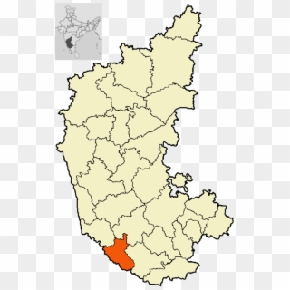 Coorg Map In Karnataka Clipart 3124539 Pikpng