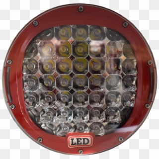 Picture Of Eby 9" 185w Red Round Cree Led Light Combo - Circle Clipart