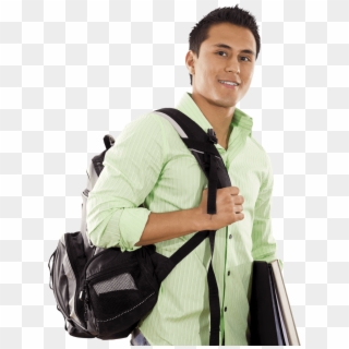 Student With Backpack Png - Stock Image College Student Clipart