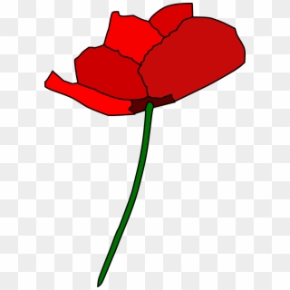 Poppy Rose Red Flower Plant Png Image - Simple Poppy Clip Art Transparent Png