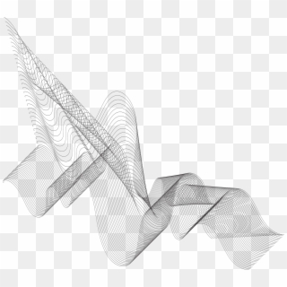 Gray Line Wave - Sketch Clipart