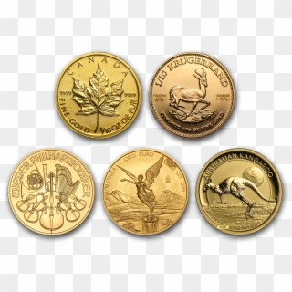 1/10 Oz Gold Coin - Cash Clipart