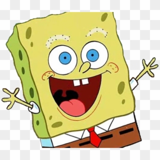 Spongebob Licking Meme Clipart With A Transparent Background - Spongebob With No Eyelashes - Png Download