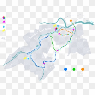 Illuminator Night Trail Events Map - Map Clipart