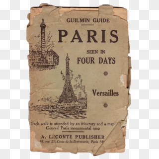 Vintage Guide To Paris - Poster Clipart