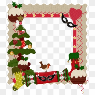 Christmas Frame Heart Card Png Image - Santa Christmas Images Frame Clipart
