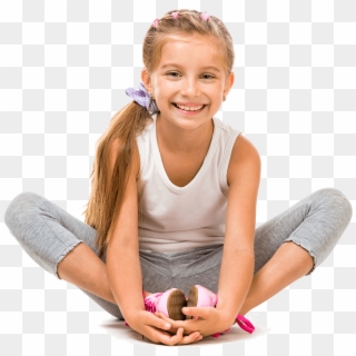 Child Sitting Png - Little Girl Transparent Clipart